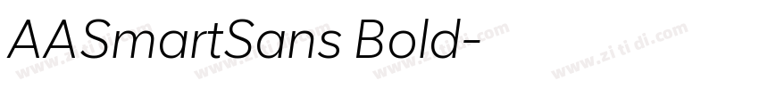 AASmartSans Bold字体转换